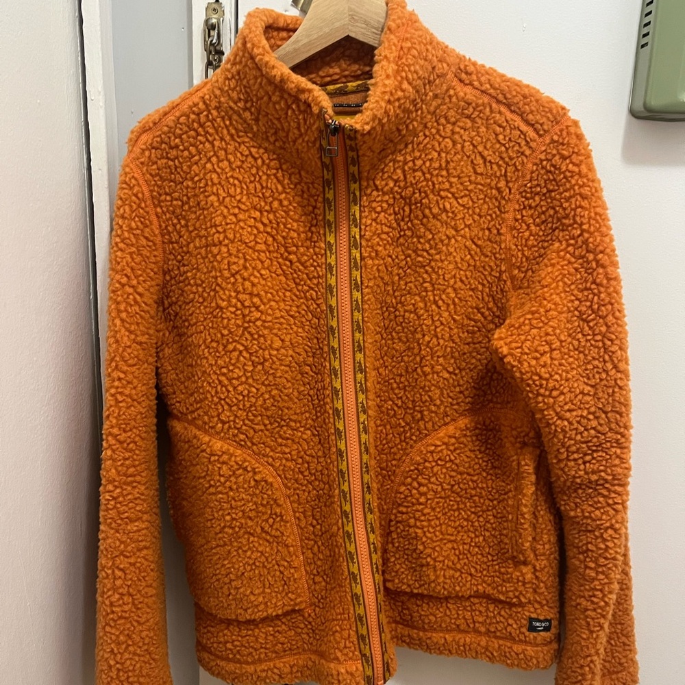 Toad&Co Orange Fleece Jacket